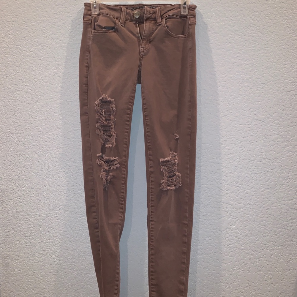 mauve jeans